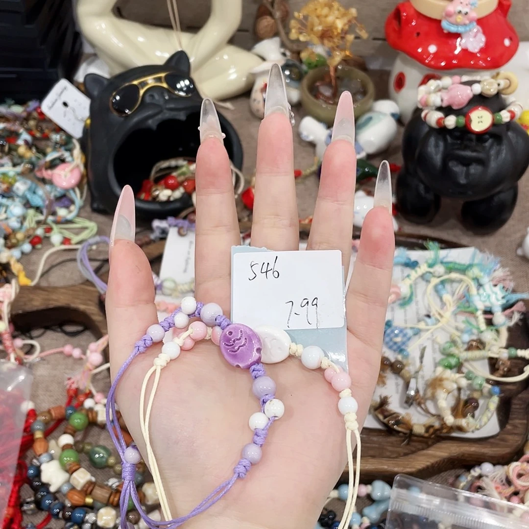 石英石铁合金陶瓷手串546