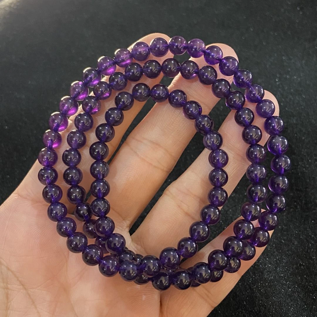 【星浩珠宝】紫水晶多圈手串8-3T15L306【多样性发一件】6mm