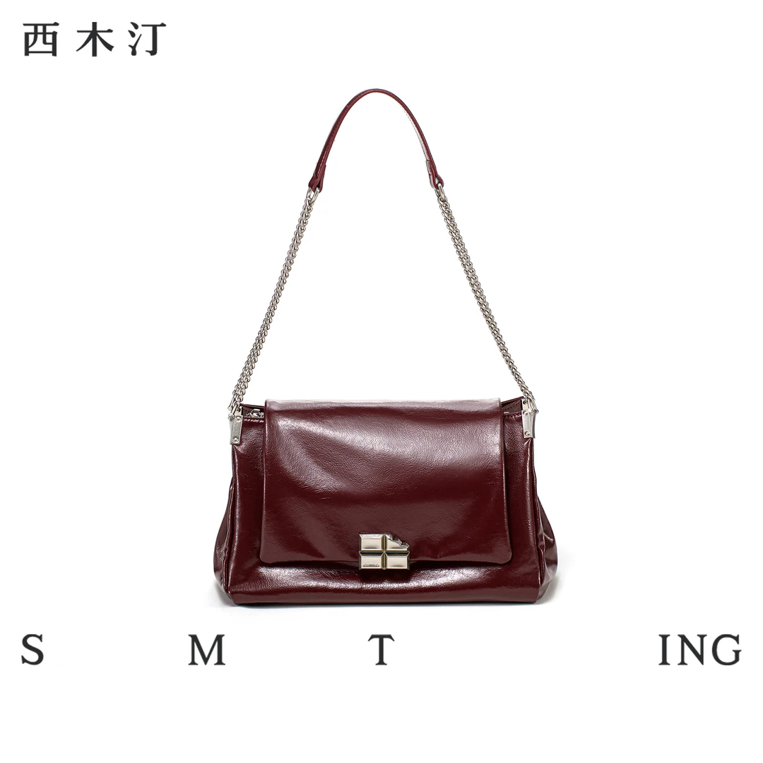【西木汀】秋日漫步 高级感小众腋下包2025新款秋季牛皮链条包女