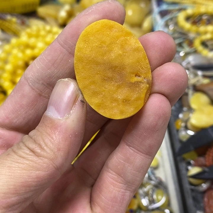 裸石蜜蜡未镶嵌吊坠
