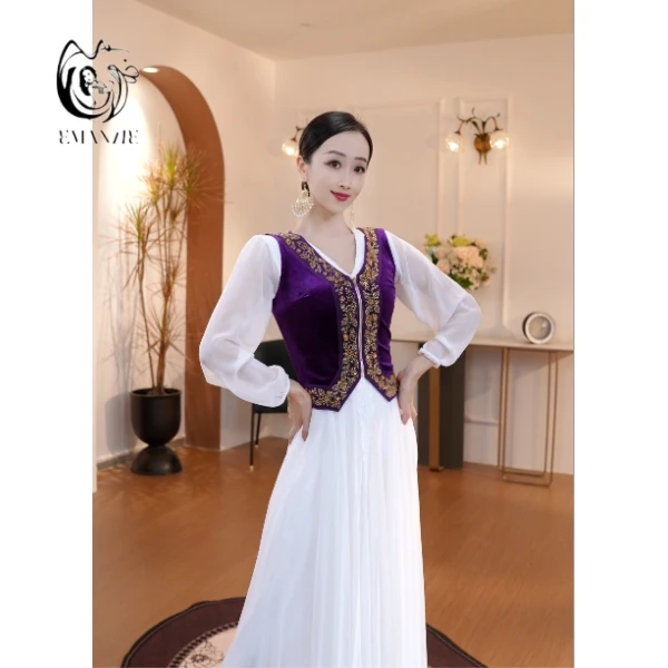 【李老师专属】E25Q85依曼之舞异域风情刺绣马甲印度新疆舞蹈服装