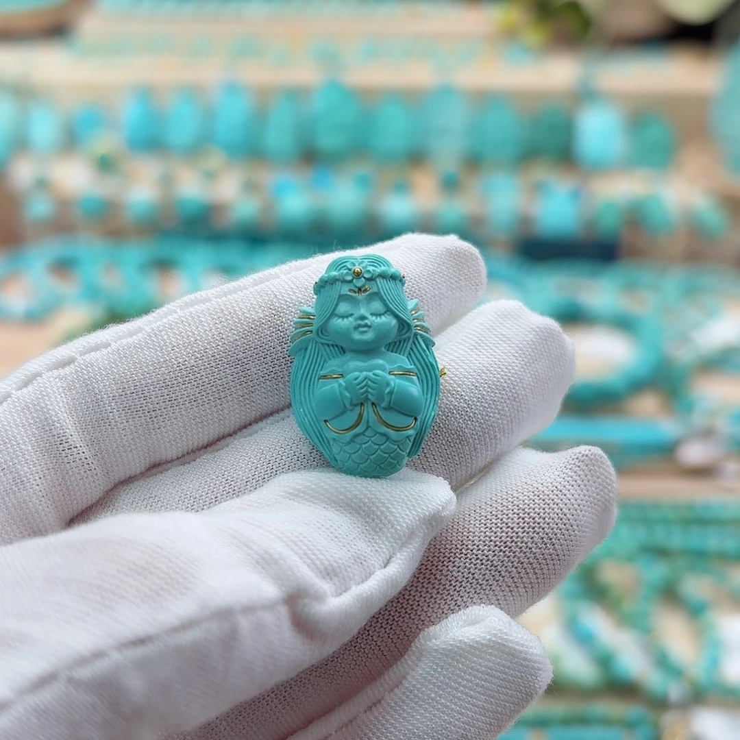 绿松石未镶嵌珠宝奇石