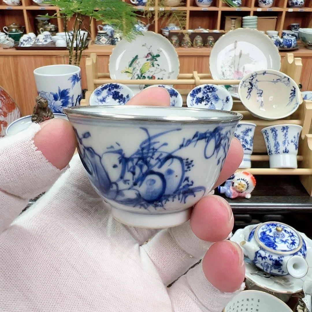 一*柴窑茶具茶杯茶盘子