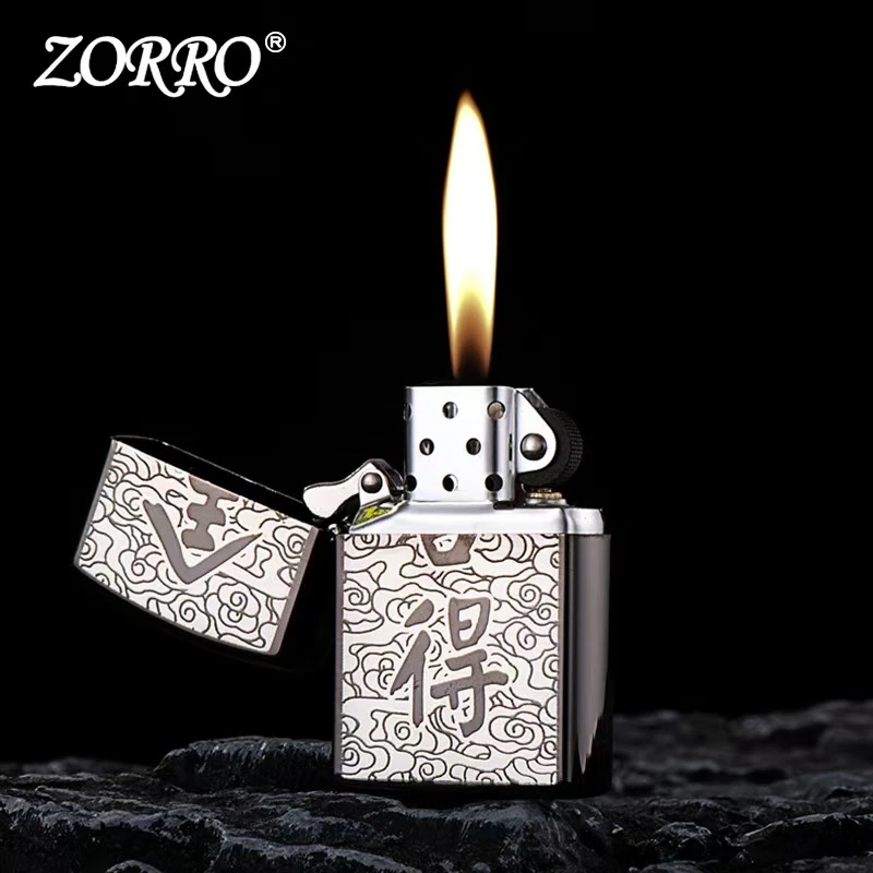 ZORRO佐罗ZORRO打火机镍精雕浮雕舍得油机