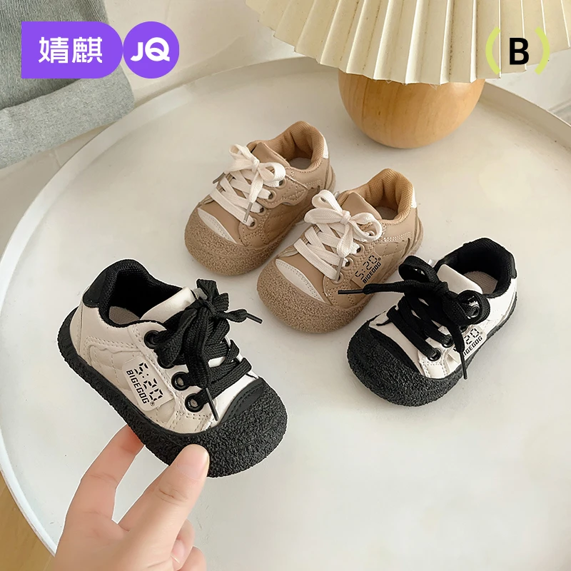 婧麒男宝宝鞋子夏季新款女童运动鞋透气1-3岁止滑婴儿鞋幼童板鞋