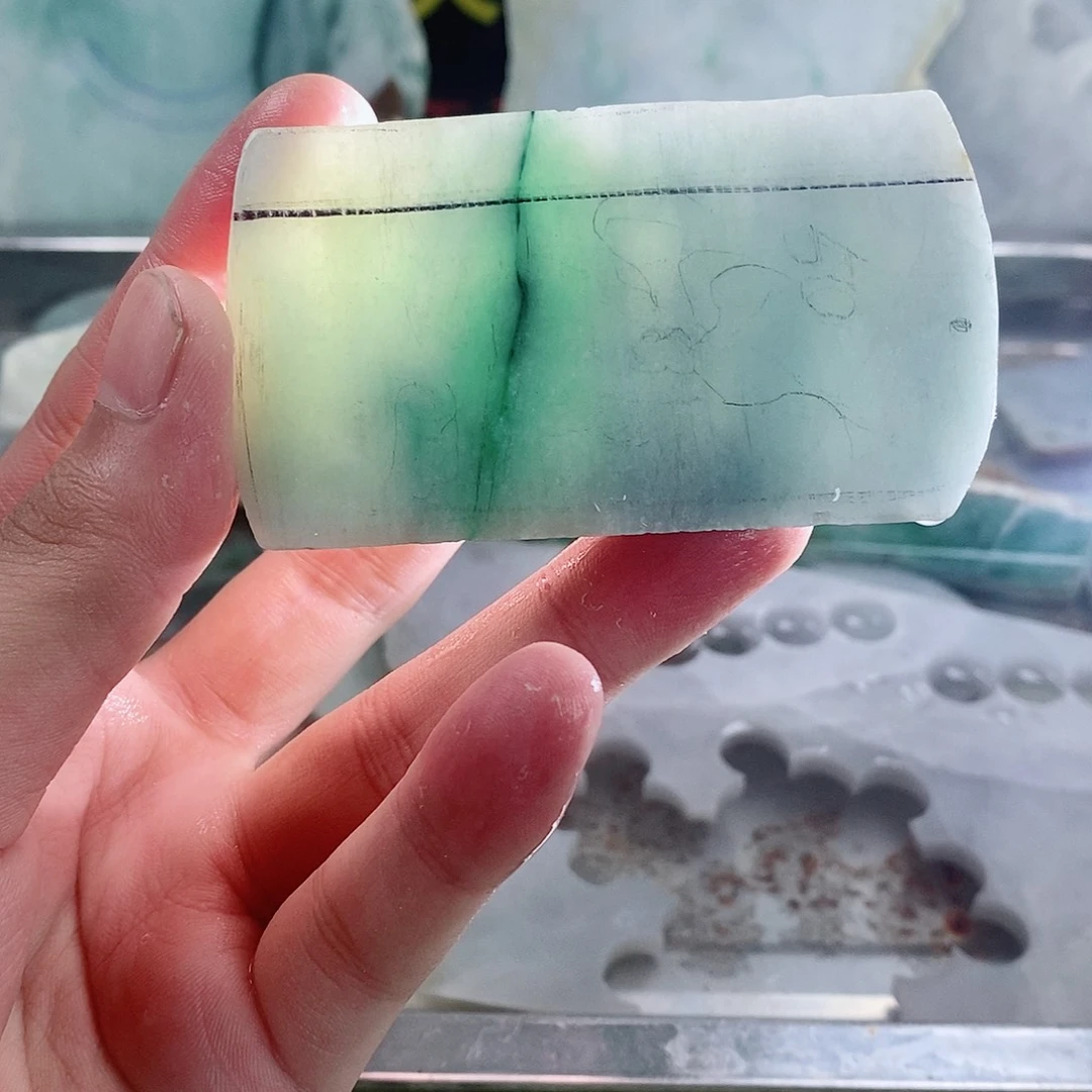 翡翠散珠天然缅甸翡翠a货51