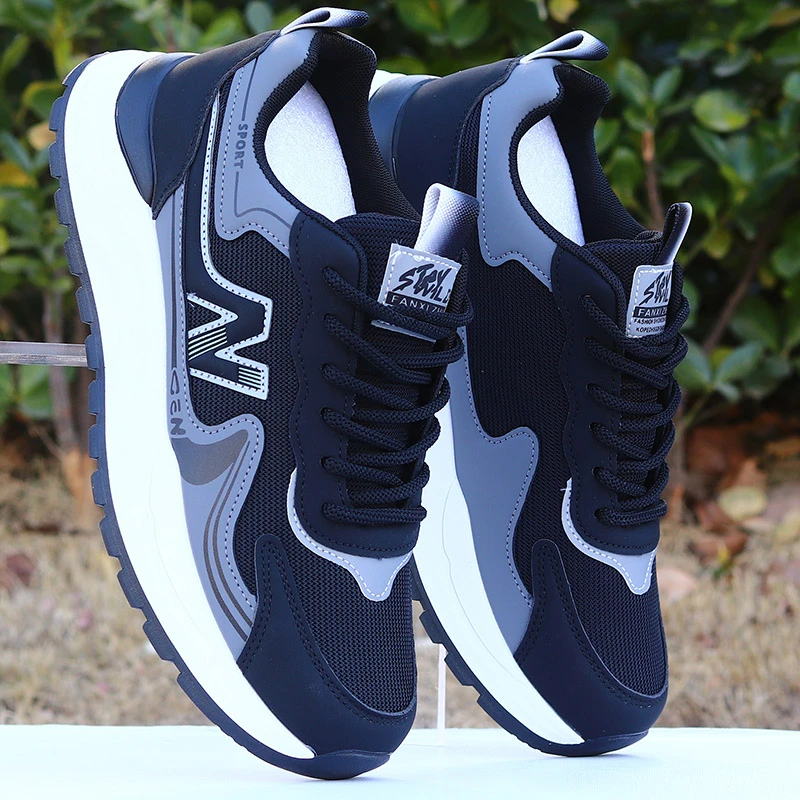 春季运动休闲运动鞋跑步韩系网面鞋男士透气防休闲旅游鞋学生潮鞋