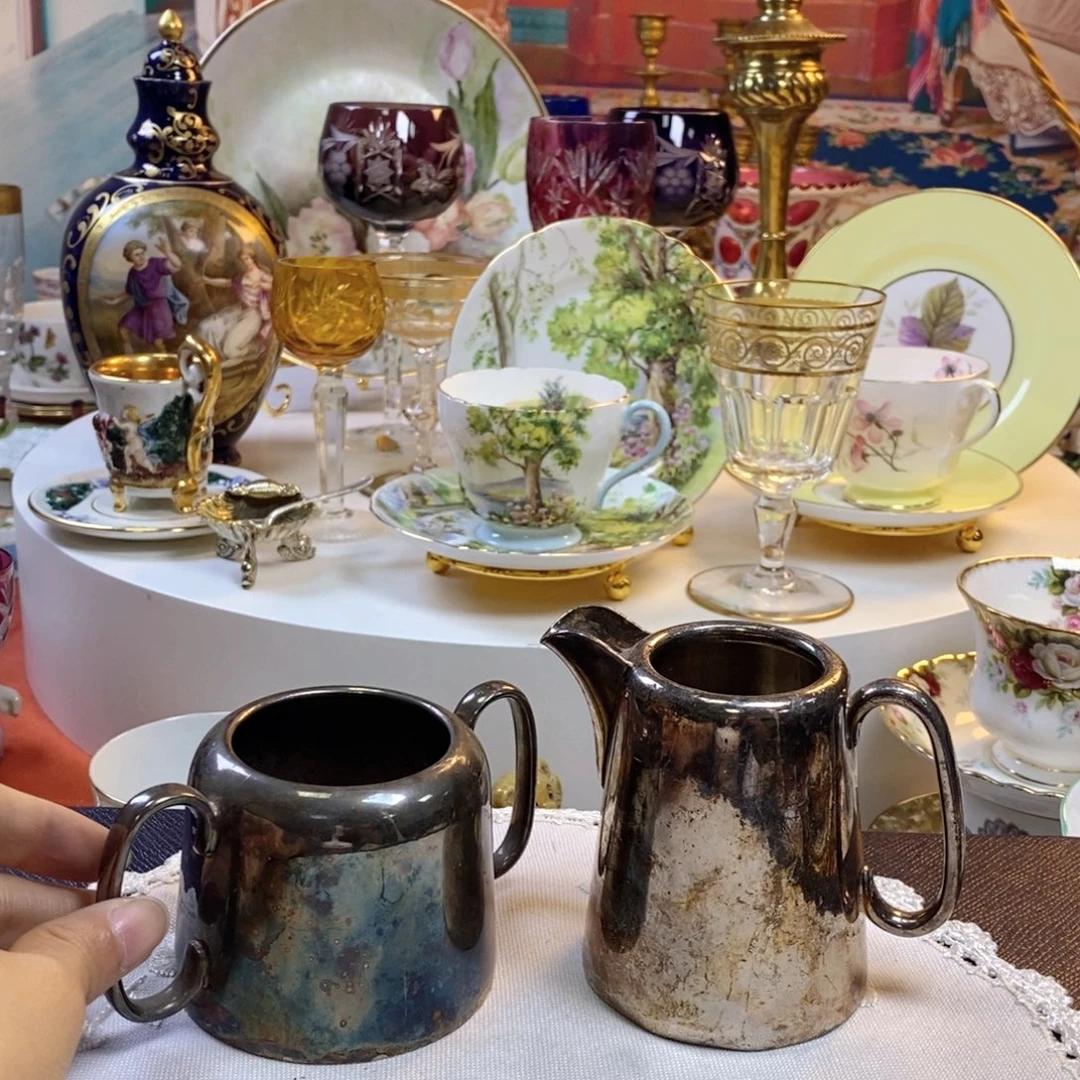 瓷片瓷器欧瓷咖啡杯水晶杯