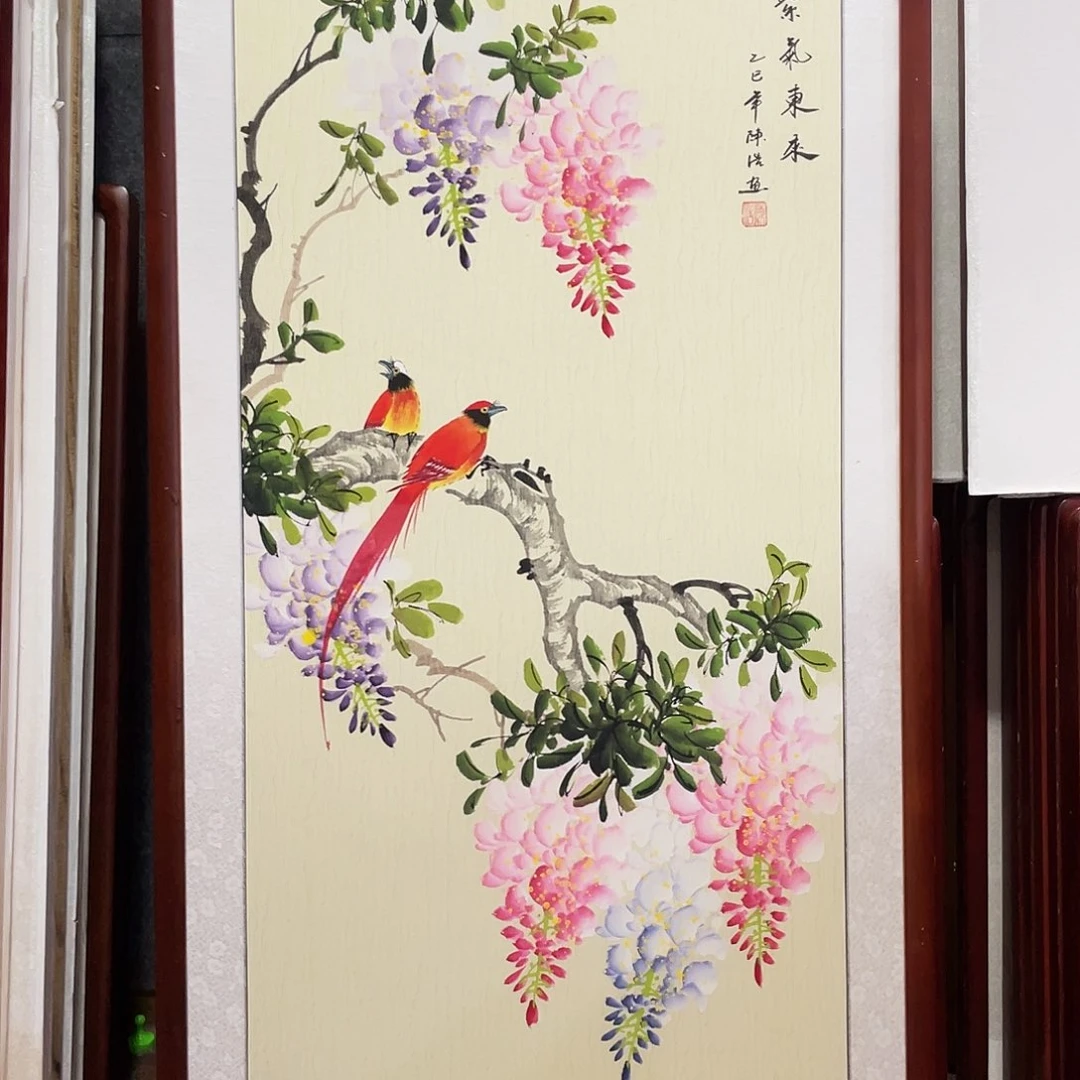 国画带框尺寸63*123厘米
