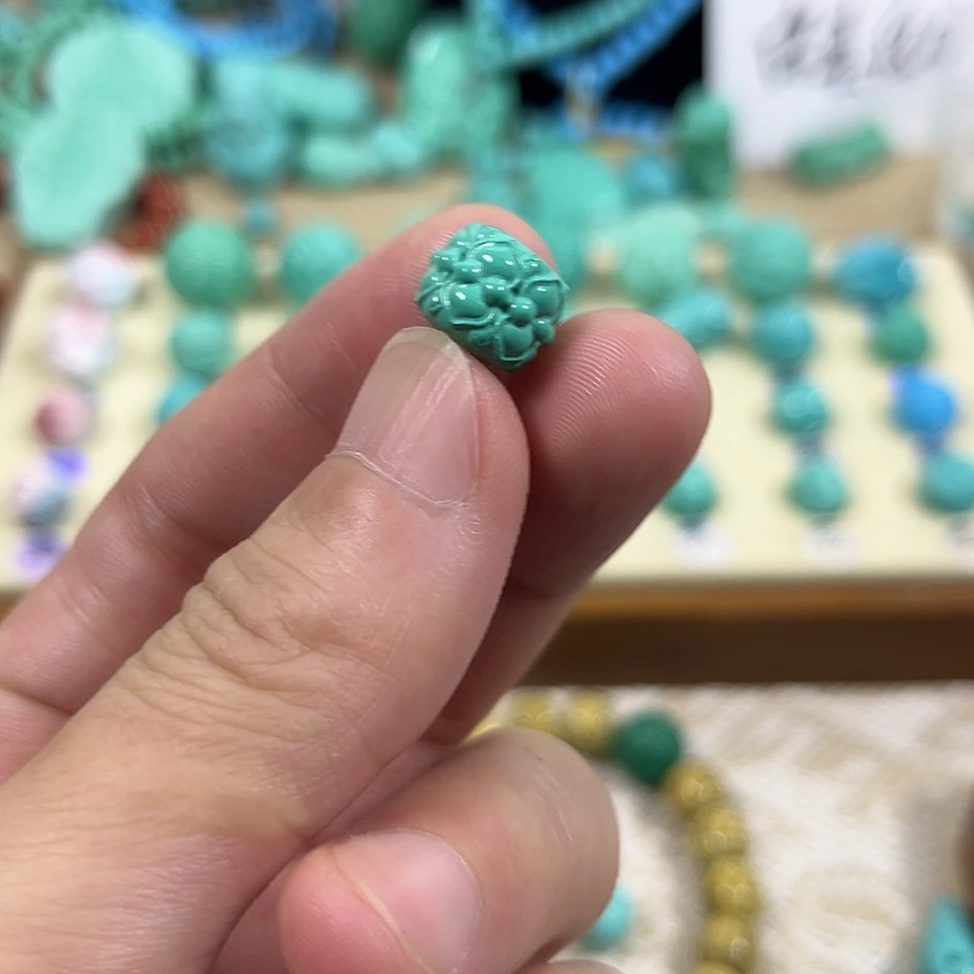 手工雕刻配饰配珠手串尺寸11