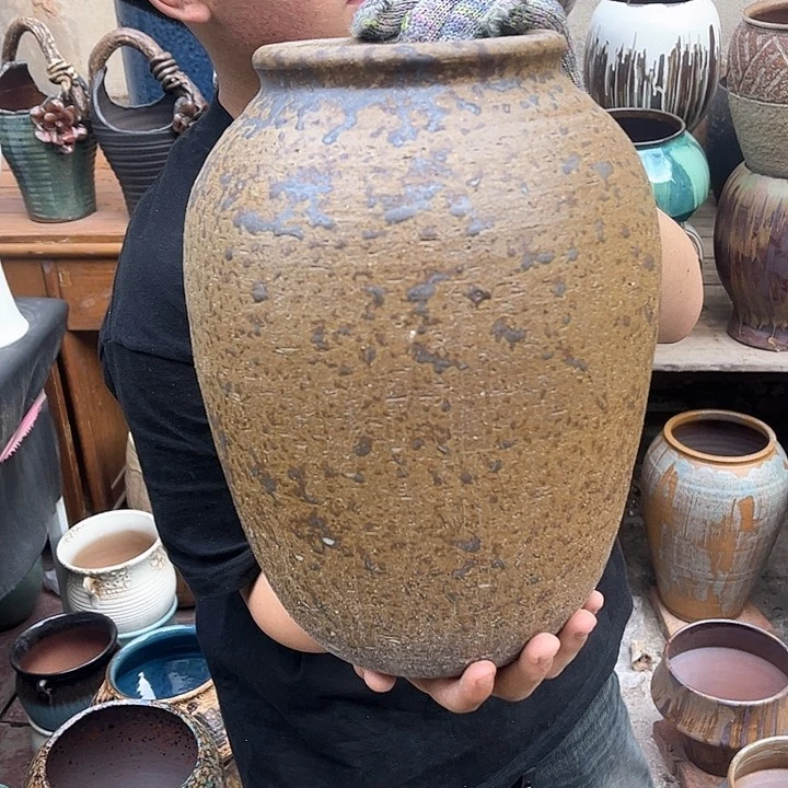 紫砂花盆高度30口径13无孔