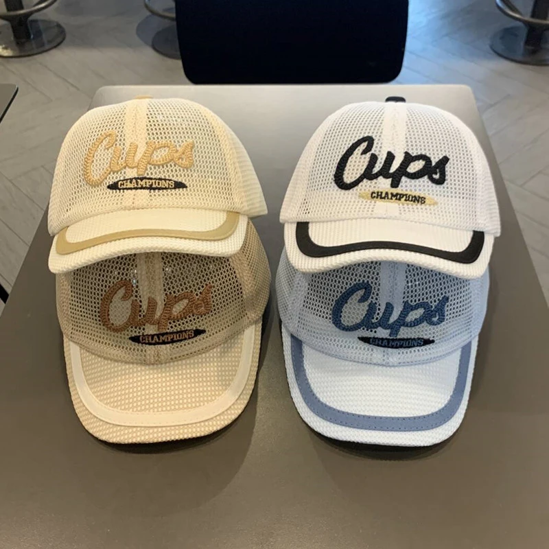 宝宝帽子夏季薄款透气网眼鸭舌帽时尚百搭婴儿小童防晒遮阳棒球帽