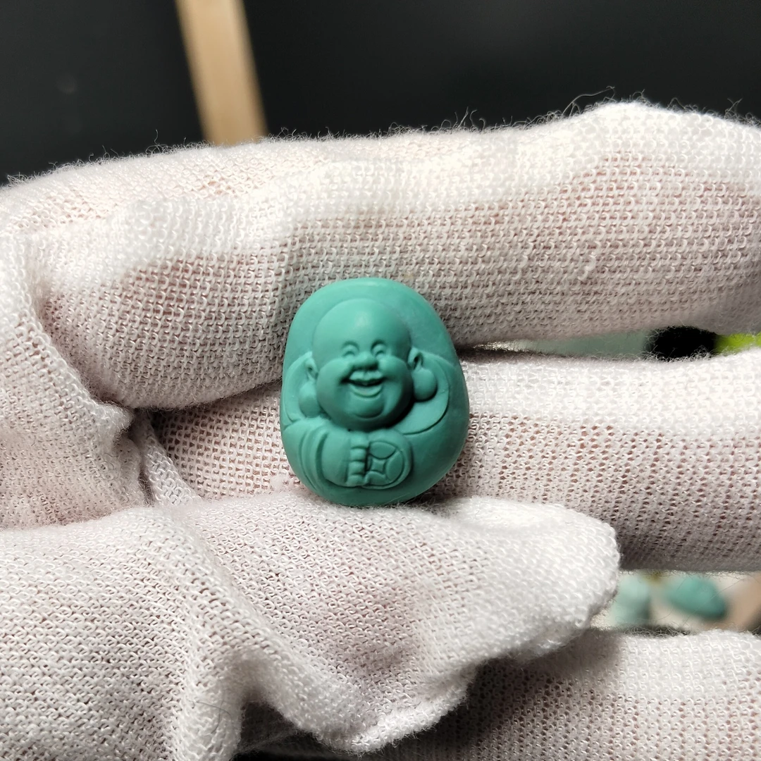 绿松石精雕弥勒,十堰矿区发货
