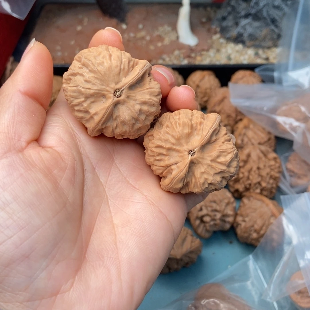 S***n文玩核桃吊坠红方印20