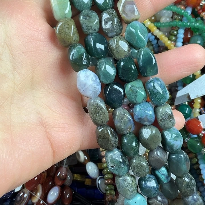 查罗石散珠合金卡10印度玛棱形一条