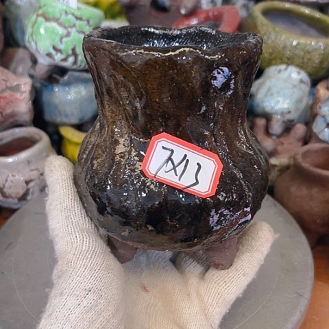 粗陶花盆手工花盆制作