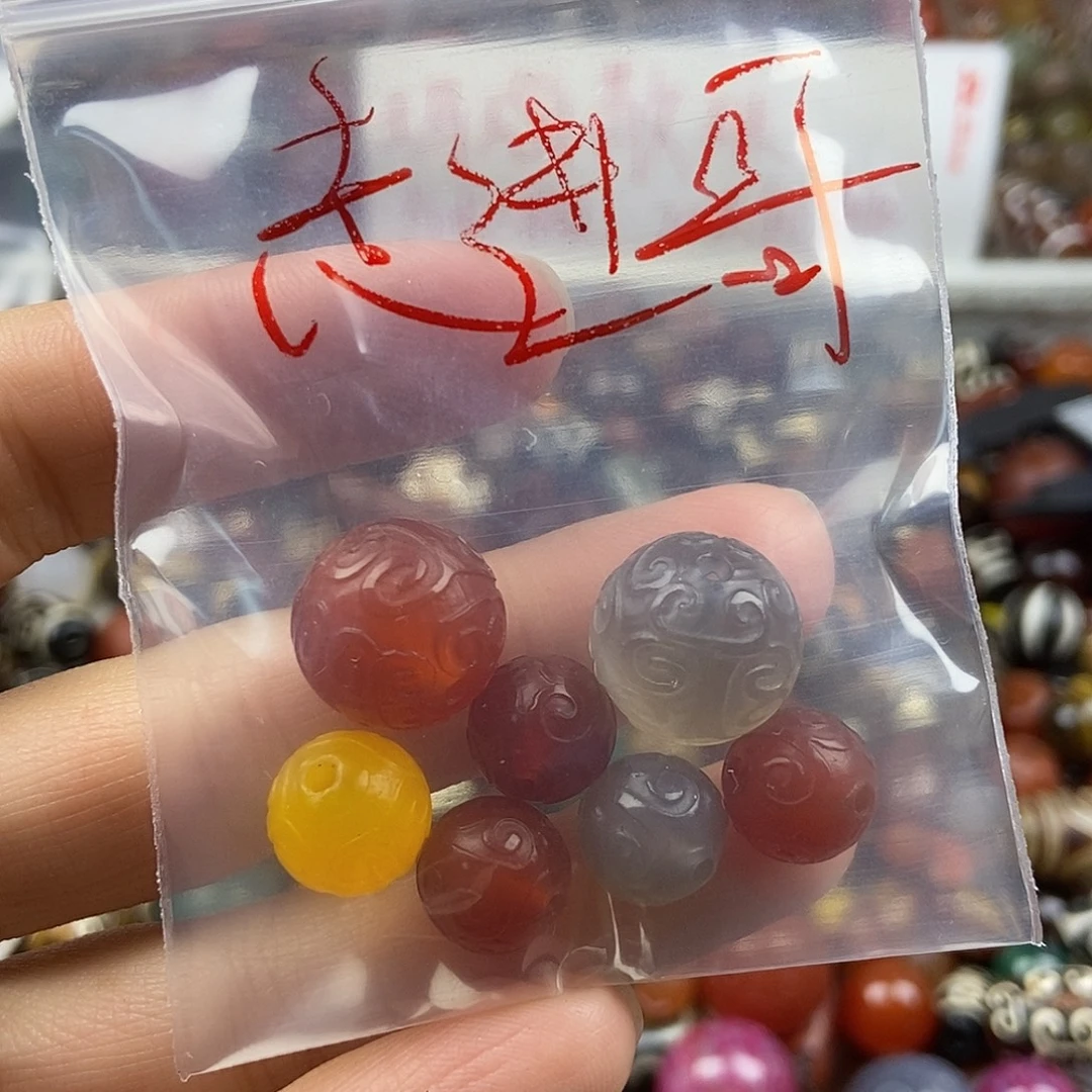 玛瑙/玉髓未镶嵌玛瑙配珠玛瑙散珠