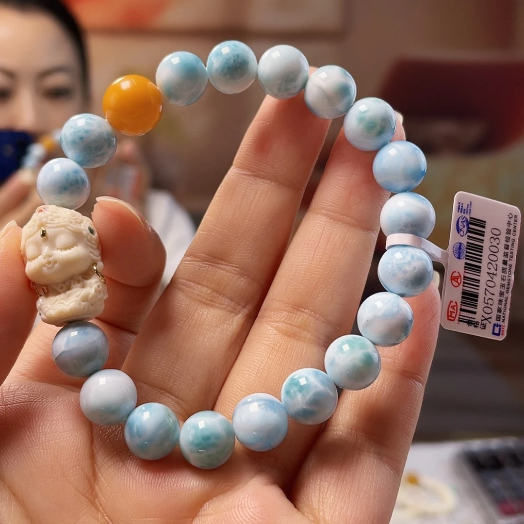 蜜蜡未镶嵌裸石蜜蜡手链