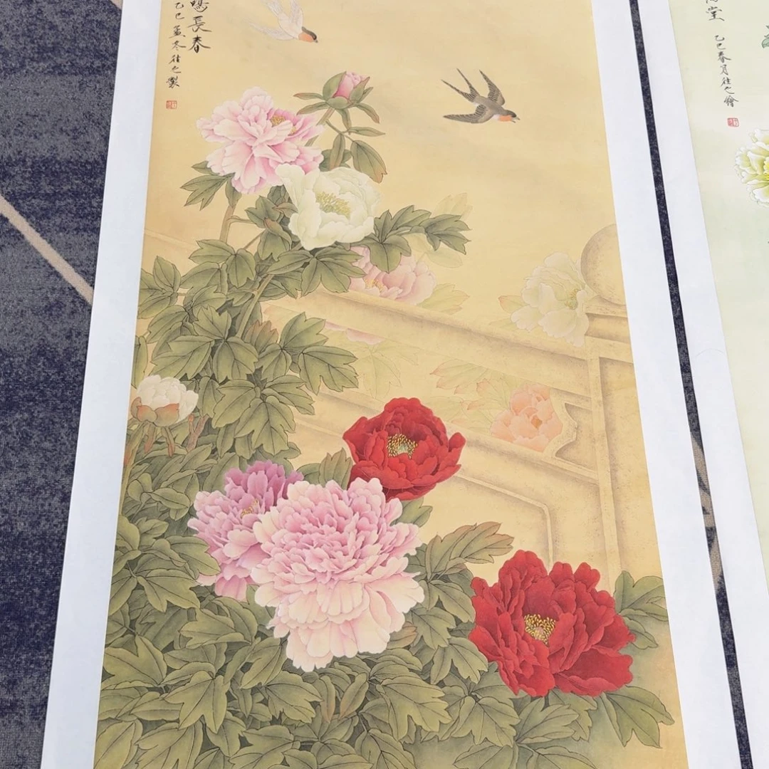 国画国画作品山水花鸟