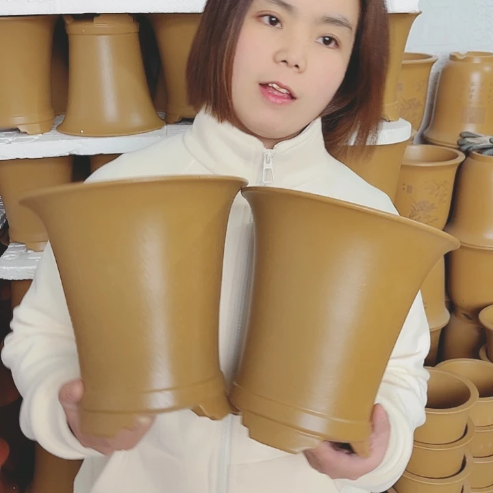 紫砂宜兴紫砂花盆