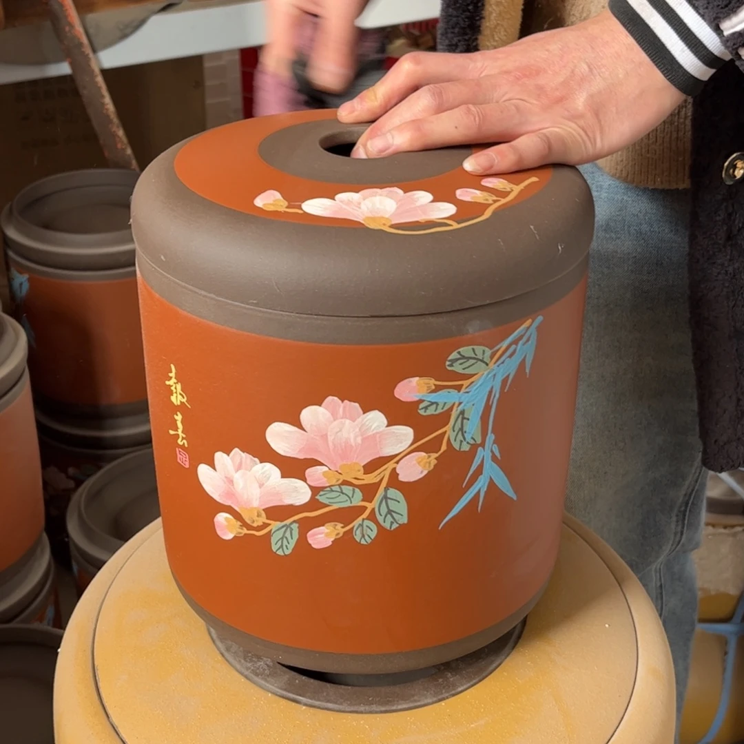 紫砂茶叶罐8 饼茶叶罐