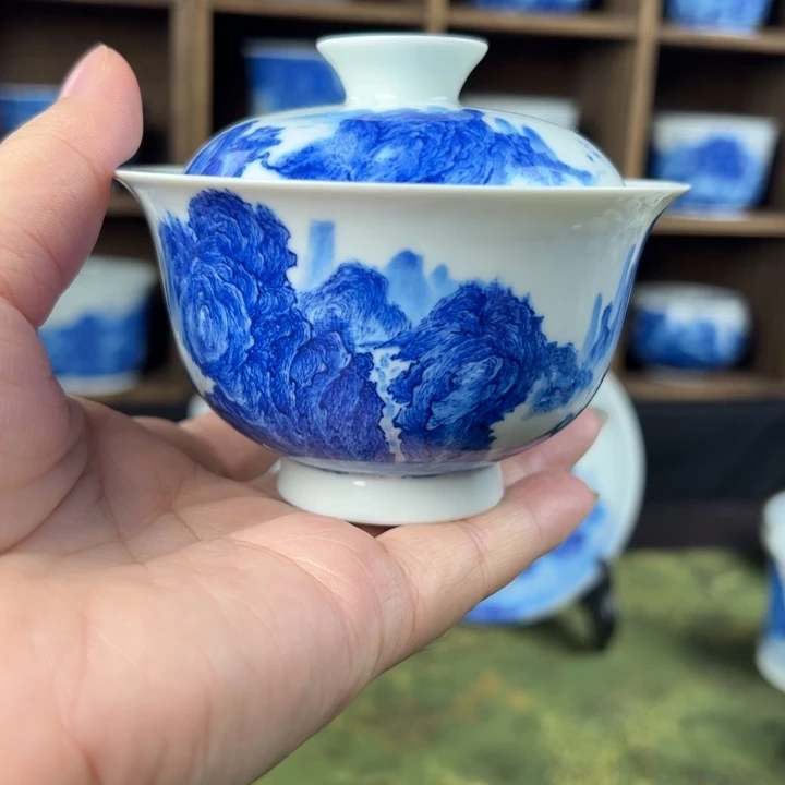 ****浅杯溪山造物山水微霞