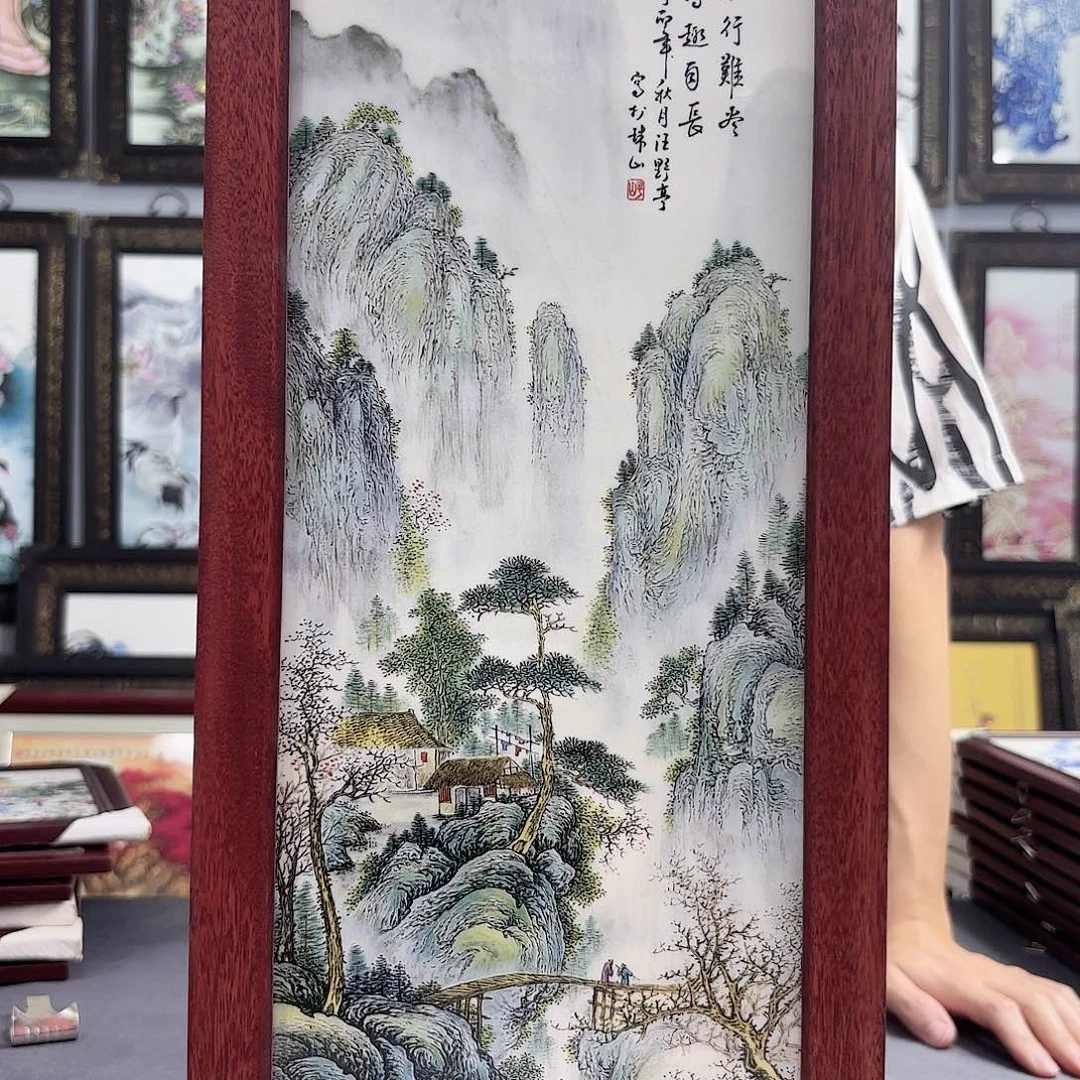 摆件景德镇陶瓷瓷板画