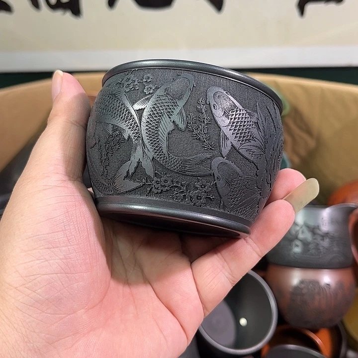 茶杯紫砂全手工紫砂主人杯