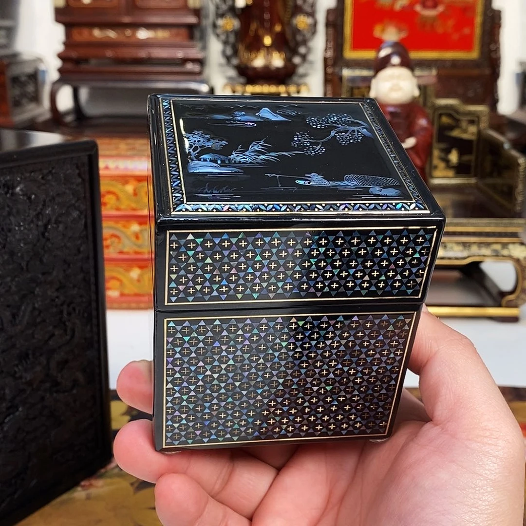 紫檀木类成套家具小叶紫檀盒子