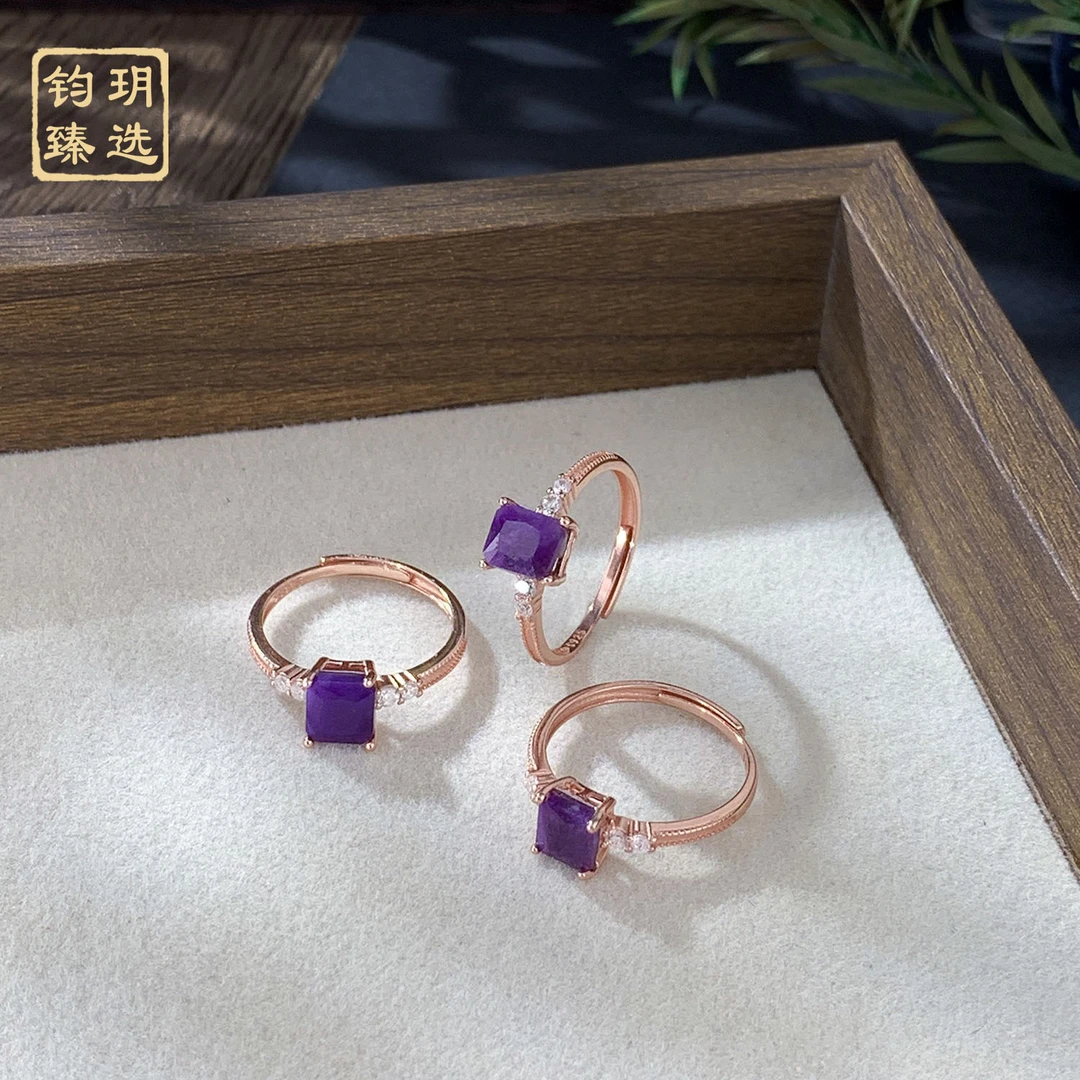 精品典藏无事牌舒俱来公主方戒指（活口）|多样性发一|JYYXSJ0025