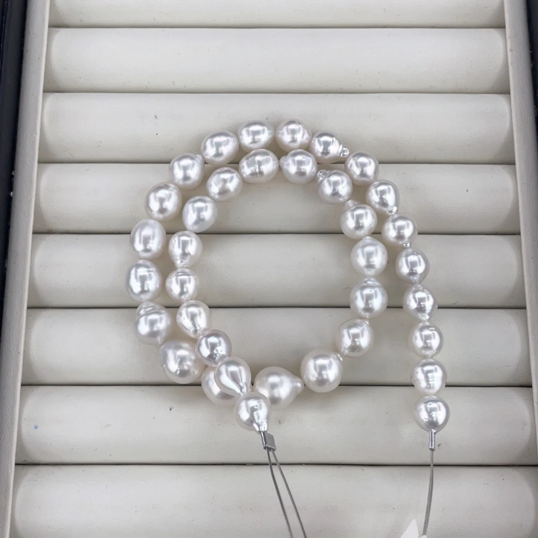 未镶嵌项链定制海水珍珠澳白项链9-11文