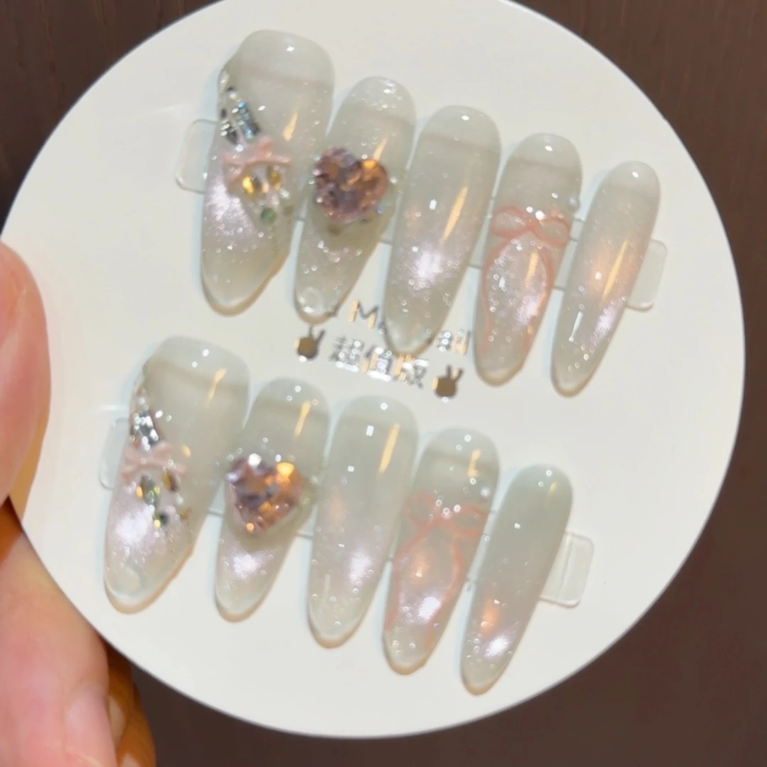 【冰透白开水】纯手工穿戴甲