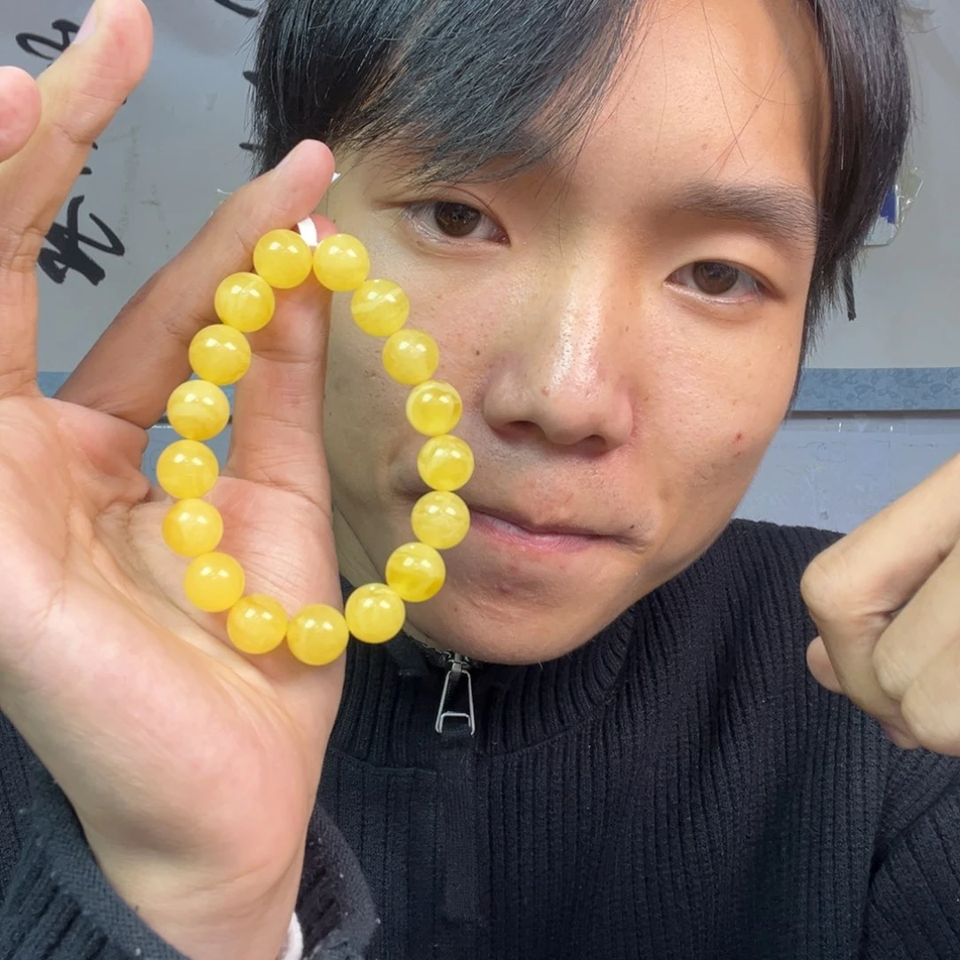 蜜蜡颈饰未镶嵌多样性高端老黄蜡蜜蜡卡12货头