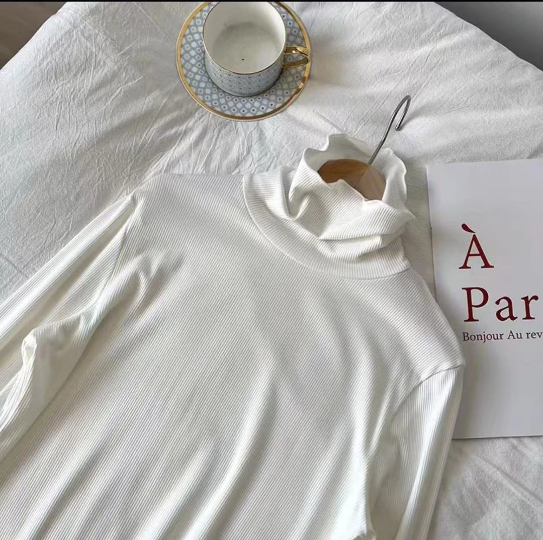 螺纹棉高领套装~