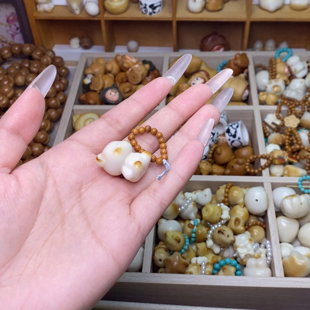 吊坠猴头核桃小熊和橄榄核