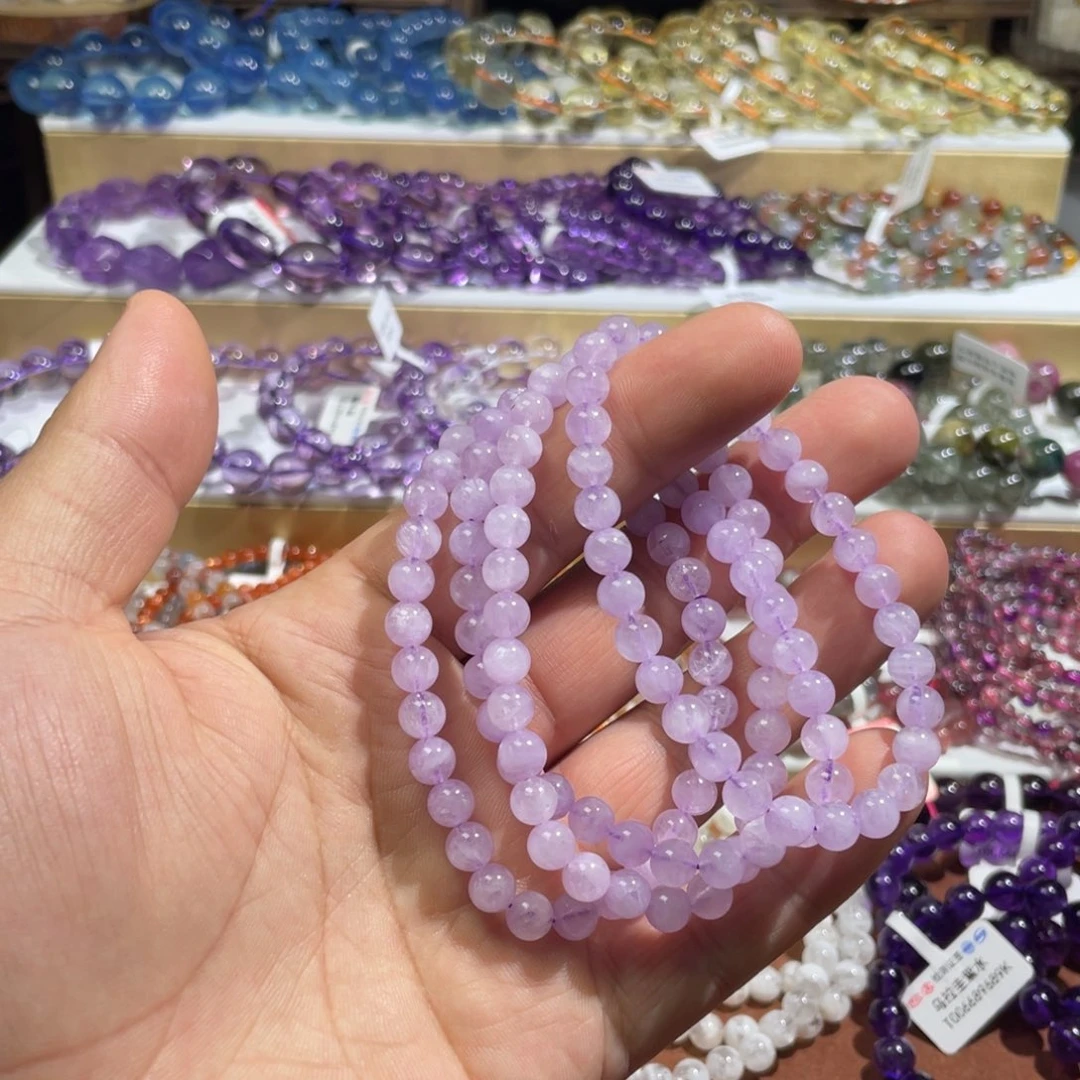 手链未镶嵌水晶紫锂辉6.8