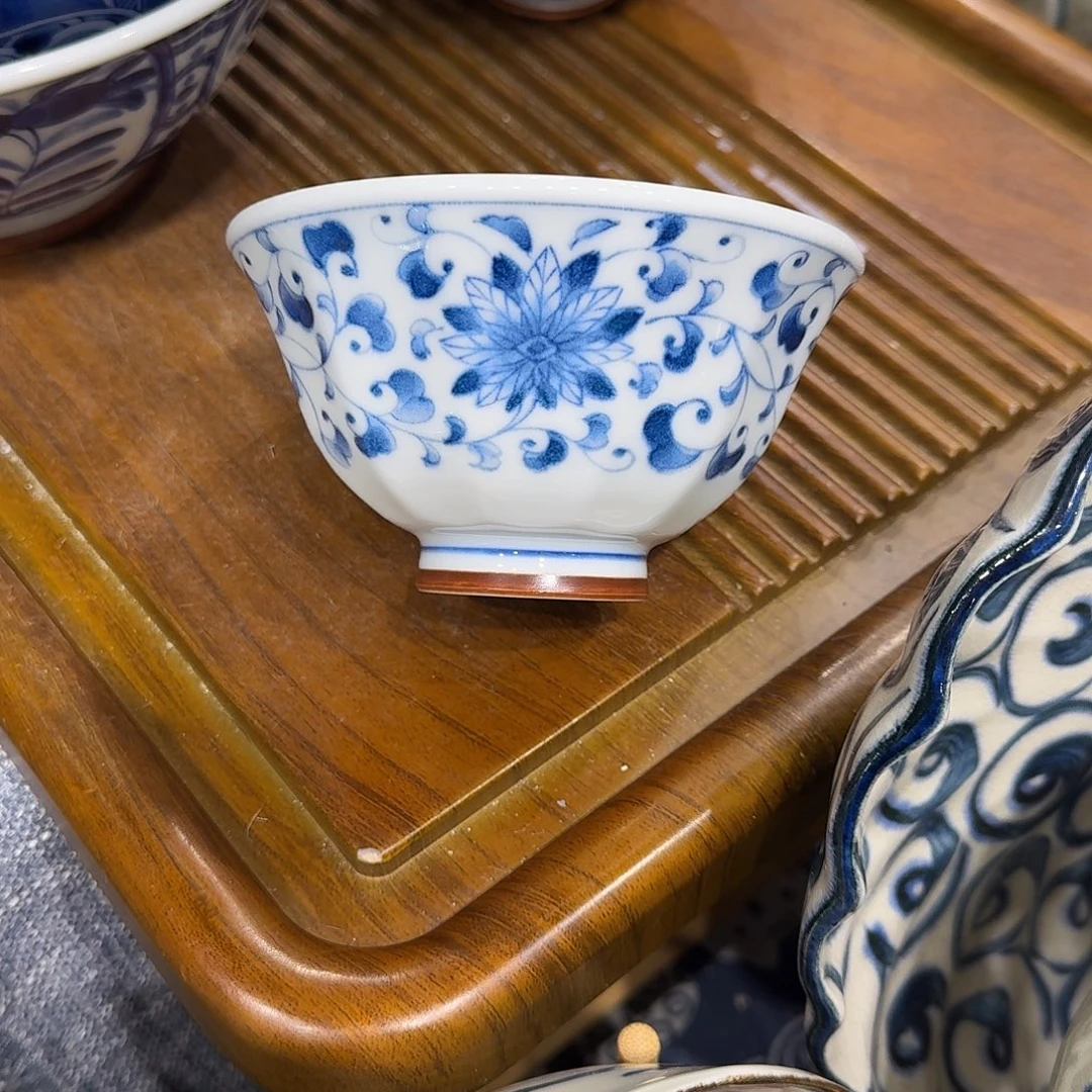 刘***苏瓷蓝凛堂釉下彩11.5公分米饭碗