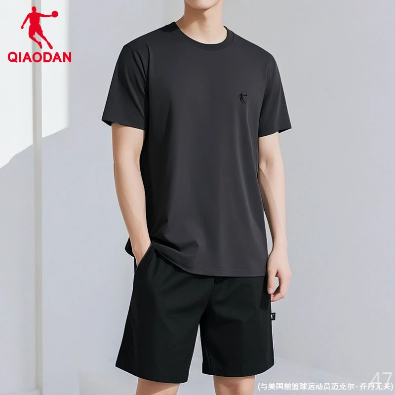 乔丹运动套装男速干衣跑步健身短袖短裤夏季透气训练休闲健身服