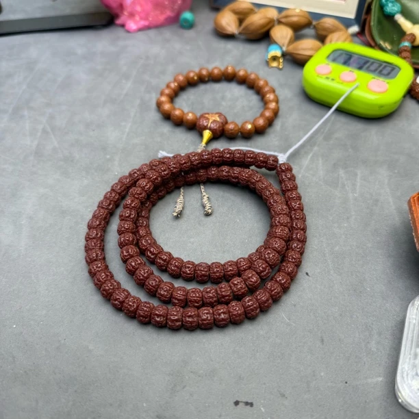 文玩木头手串单圈108多样性发货