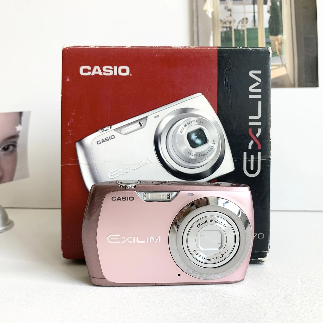 9新 Casio/卡西欧 Z370粉色日版原盒1410万像素4倍变焦 美颜冷白