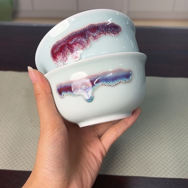 龙泉云间青瓷小米茶器