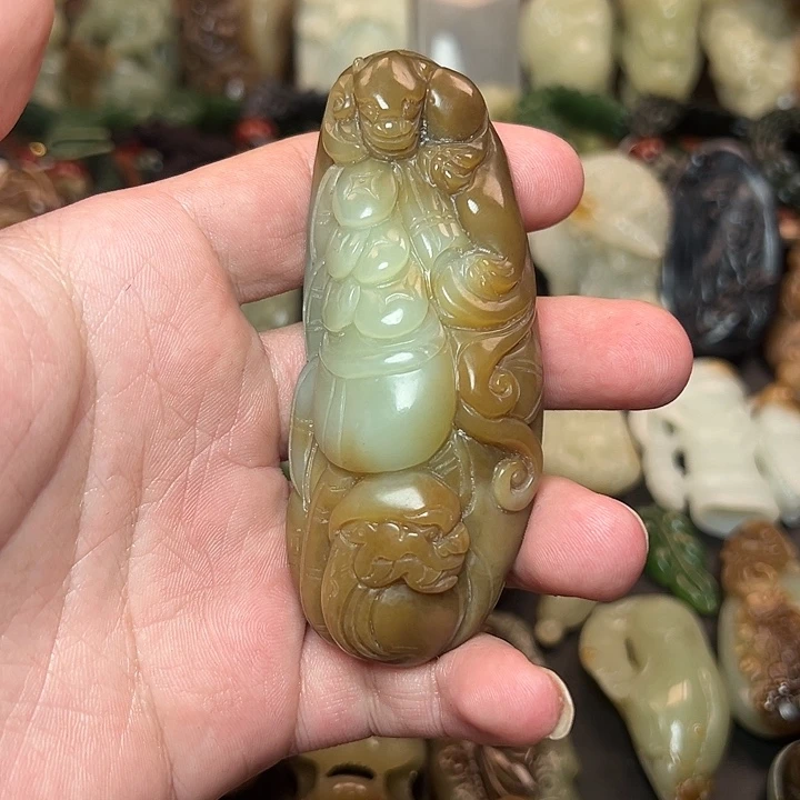 和田玉未镶嵌挂件