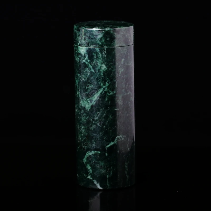 【泓贝珠宝-D286】蛇纹石一体茶杯蛇纹石杯盏手工精雕杯子