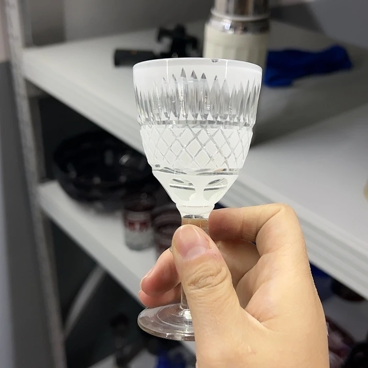 手柄款水晶玻璃微瑕一个