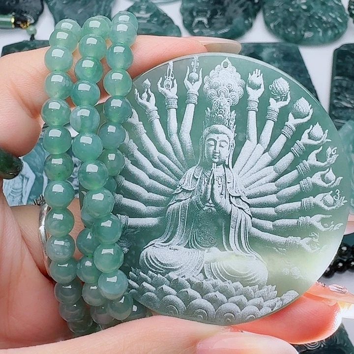 颈饰未镶嵌翡翠多样性发其一