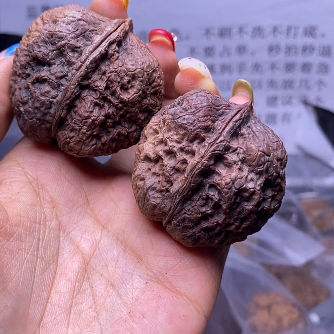 把件文玩核桃云南野生铁核桃153号43mm
