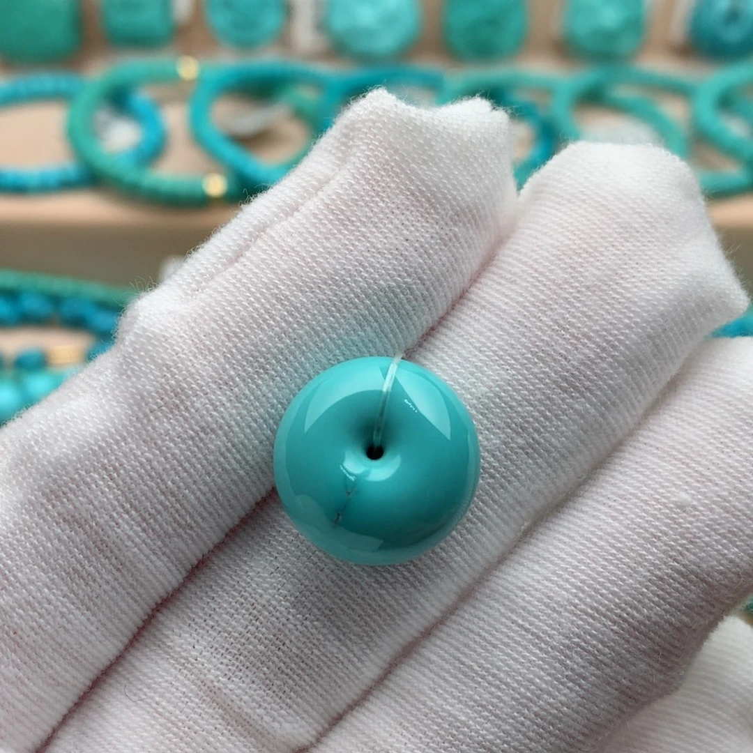 绿松石未镶嵌珠宝奇石15.5mm