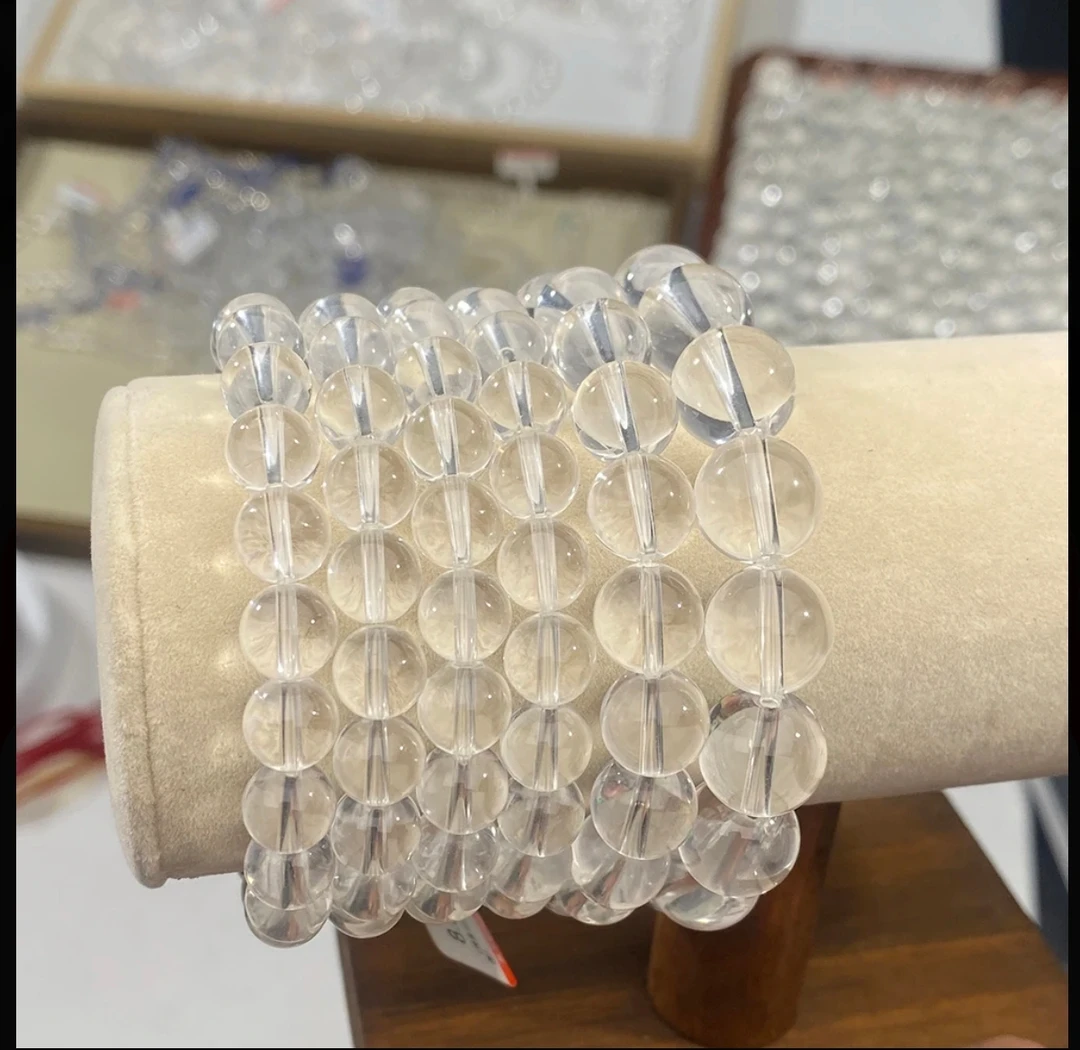 【毕业AA级】天然白水晶手串全净体 男女情侣时尚手链 多样性发一