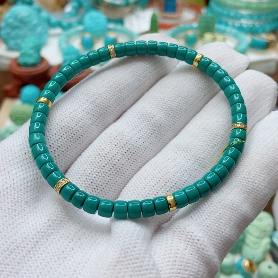 未镶嵌绿松石手串4.5mm