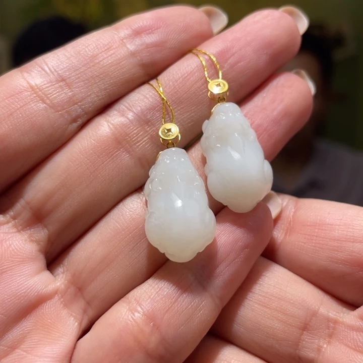 和田玉未镶嵌颈饰多样性发货，发其一